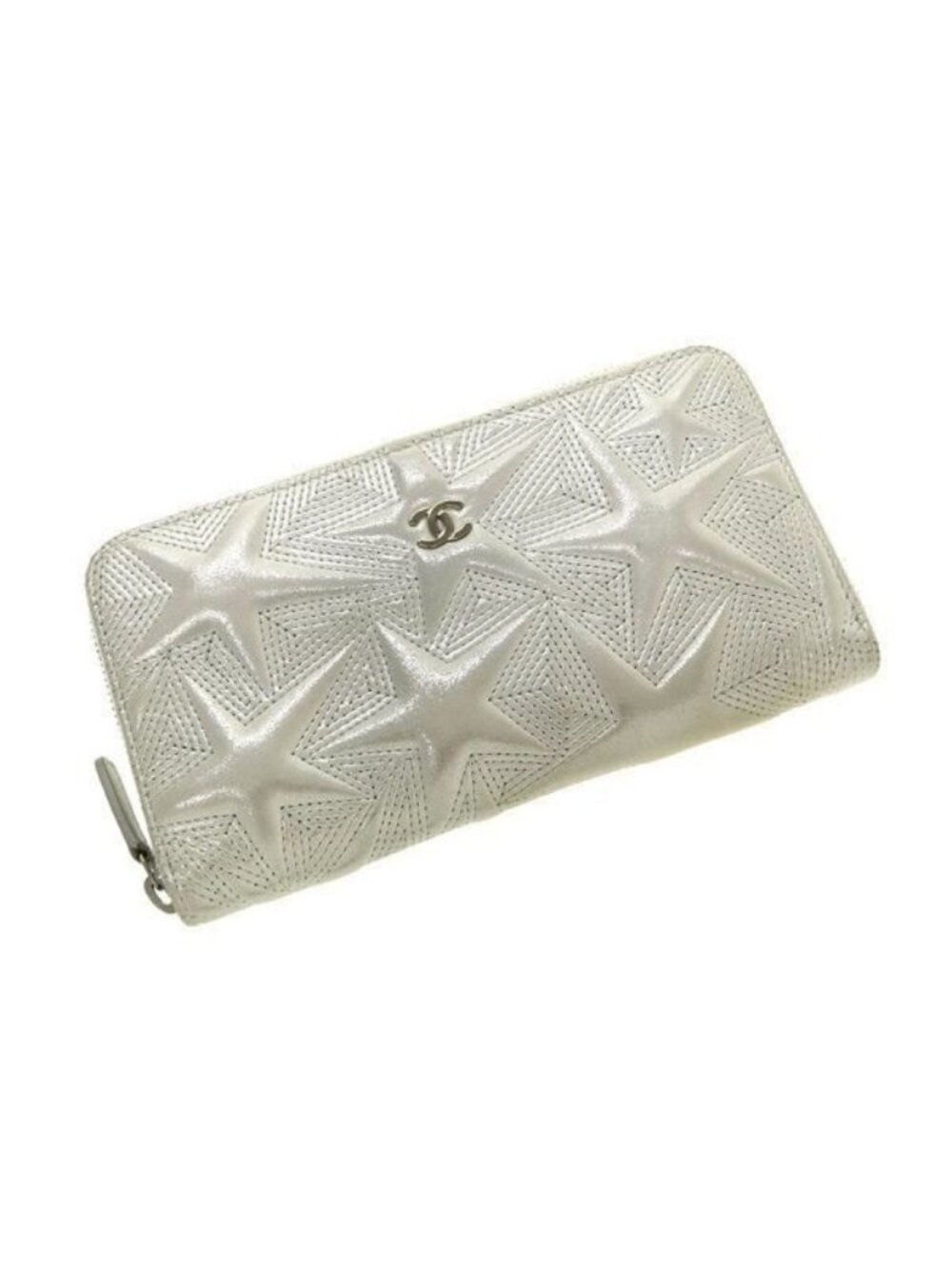 Chanel CC Logo Round Zip Wallet